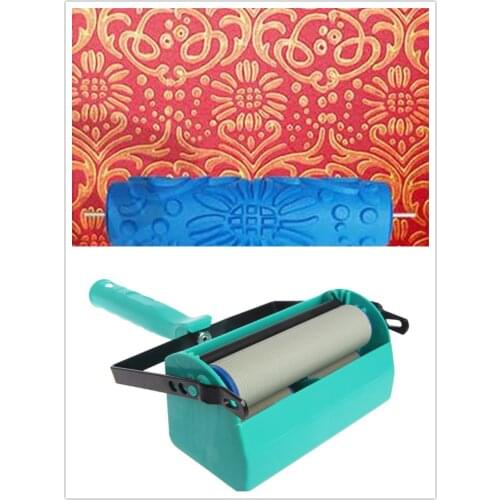 Two-color Wall Decoration Paint Spraying Machine with 7 Inch Roller Brush Tool Paint Brushes for Wall Hand Roller Brayer 299C