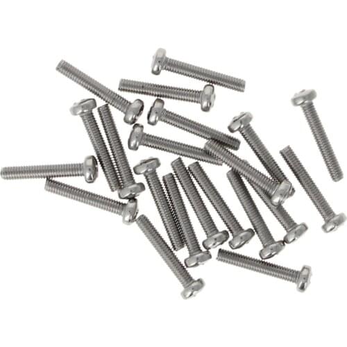 MroMax 30/60/100pcs Phillips Pan Head Screws 304 Stainless Steel M3*16/M3*18/M3*20/M3*20/M3*22/M3*25/M3*30/M3*35/M3*40/M3*45mm
