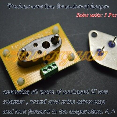 Detect HK-F1 With PCB test socket No welding can be wiring test aging block Iron seal transistor test socket