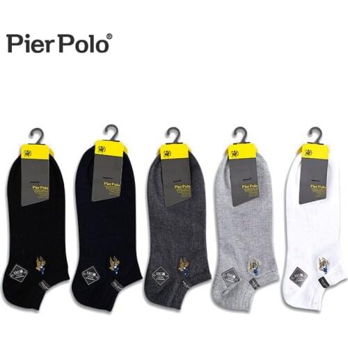 PIERPOLO Brand Socks High Quality Men 97% Cotton Socks Fashion Casual Men Socks Breathable Ankle Summer Socks Men