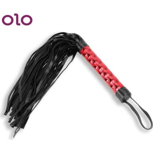OLO Braided Handle Tail Whip Sex Toys for Men Women Couples Spanking Paddle Sex Whip Adult Games Erotic Products Slave Roleplay