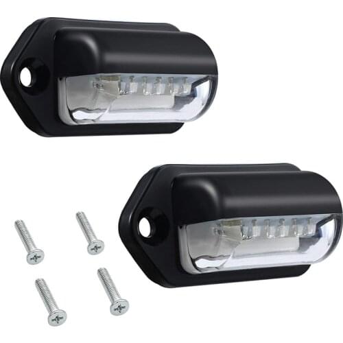 Number Plate Lights Led License Plate Light Rear Lamps Universal 12v 24v For Car Trailer Vehicle Truck Ute Van Caravan Lorry Boa