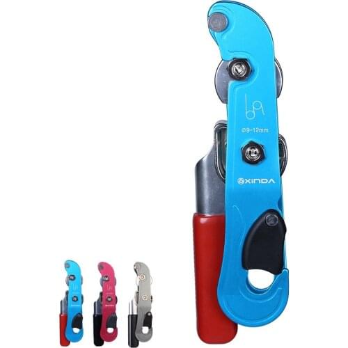Professional Rock Climbing Descent Device STOP Handle-Control Abseiling Device Downhill Descender Rappelling Brake