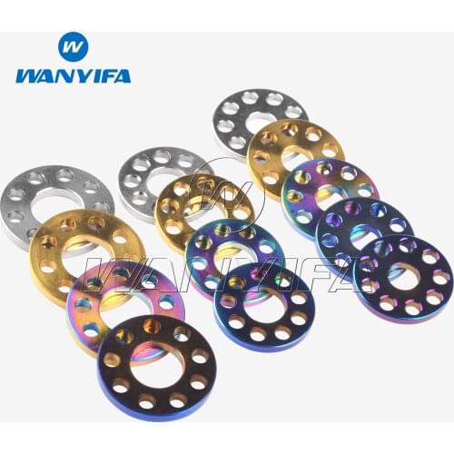 Wanyifa Titanium Washer M6 M8 M10 Spacer Nine Hole Gaskets for Motorcycle Car