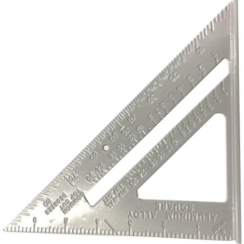 Carpenters Protractor Aluminum Alloy Speed Square Combination Triangle Metric Ruler Miter Framing Measuring Tools Tape Measures