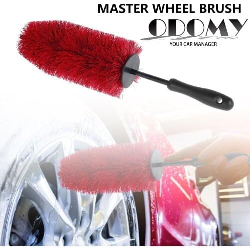 ODOMY Brand Universal Auto Wheel Rim Cleaning Brush Vehicle Tire Washing Tool Soft Bristle Cleaner Car Care car cleaning
