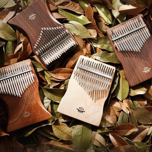 Hluru B Thumb piano Type Plate High-end Kalimba Beginner 17 keys note tone Portable Musical instrument Rosewood Maple Xylophone