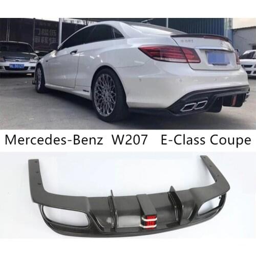 Carbon Fiber Rear Lip Spoiler For Mercedes-Benz W207 E-Class Coupe E260 E300 E320 E63 2014 2015 2016 Bumper Diffuser Spoilers