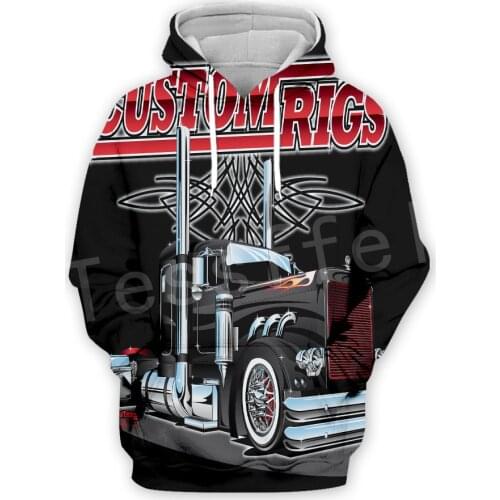 Tessffel Truck Trucker Driver Pullover Tracksuit New Fashion Crewneck MenWomen 3D printed Sweatshirts/Hoodies/Zipper/jacket S-9