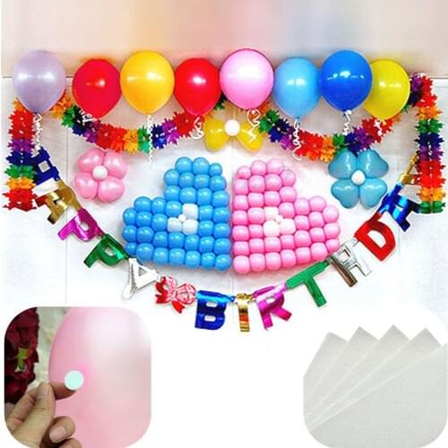 100pcs DIY Stickers Practical White Round Pads Dot Stickum Magic Sticker Double Sided Adhesive Hooks Loops Disks Balloons 15MM