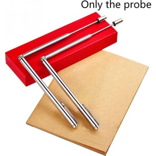 2 Pcs/set Stainless Steel Dowsing Rods Ghost Flexible Durable Adjustable Hunting Tool Divining Witching Observe Detector Water