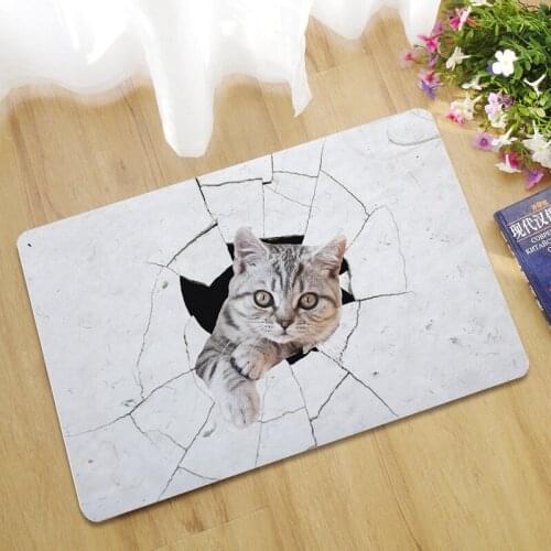 3D Home Foot Mat Funny Doormat Rubber Outdoor Rugs Non-slip Floor Mat Area Rug For Living Room Bedside Rugs Bathroom Mats U3