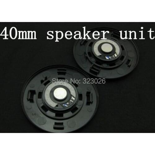 40mm speaker unit High quality diy earphones big earphones 40mm hifi speaker wool paper titanium 32ohms 2pcs