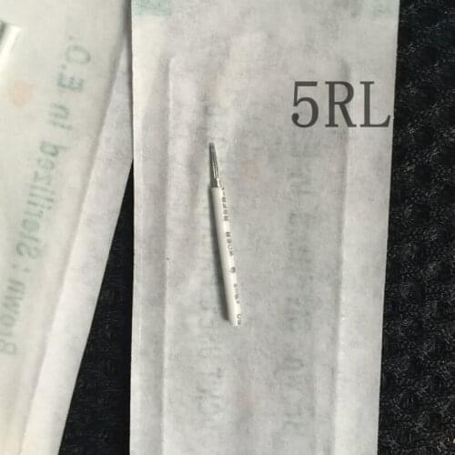 50pcs Laminas Tebori Microblading Circular R5 pin Round Liner Blades 5RL Tattoo Needles For Permanent Makeup Eyebrow Fog Pen