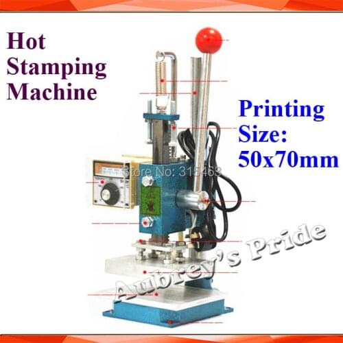 50x70mm Manual Stamping Machine,leather printer,Creasing machine,hot foil stamping machine,marking press,embossing machine