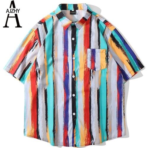 AJZHY Mens Striped T-shirts