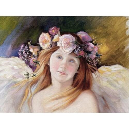 Angel Kids DIY 11CT Embroidery Cross Stitch Kits Needlework Craft Set Printed Canvas Cotton Thread Home Dropshipping