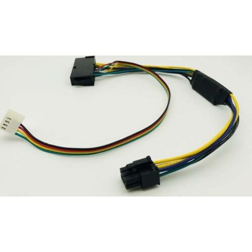 ATX 24pin to Motherboard 2-port 6pin adapter Power supply cable Cord for HP Z220 Z230 SFF Mainboard server Workstation 30cm