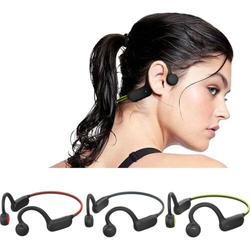 Bluetooth Bone conduction wireless headset For Bluetooth Sports mp3 Ear-hook Sweatproof gaming Headset with Mic headphones