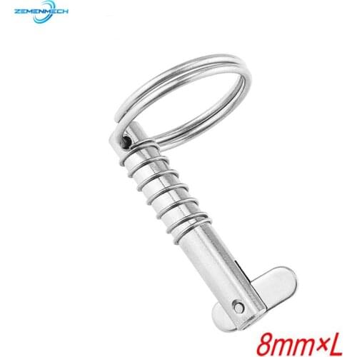 316 Stainless Steel Quick Release Pin for Boat Bimini Top Deck Hinge 8mm Boat Accessories Marine Hardware Shipbuilding Yacht
