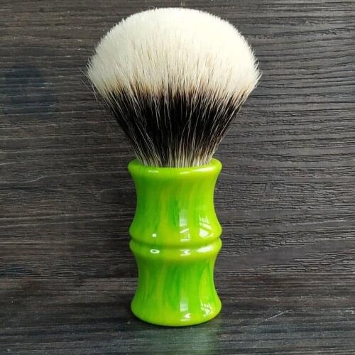 Dscosmetic 26mm bamboo resin handle dense geltip 2band badger hair knots shaving brush