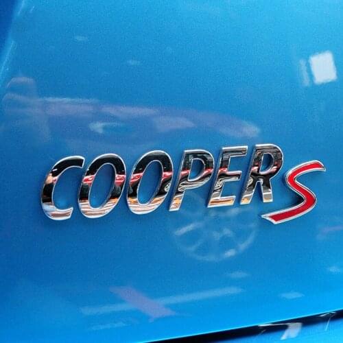 Car Rear Trunk Tail Emblem Stickers For Mini Cooper Accessories S R56 JCW R50 R53 F56 F55 R60 F54 R58 R57 R52 Countryman Clubman