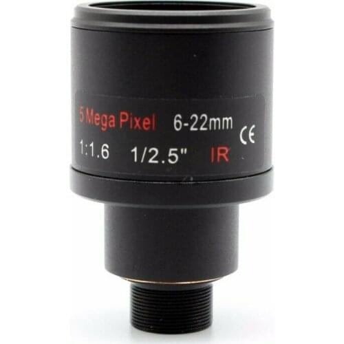 HD 6-22mm Varifocal CCTV Camera Lens 1/2.5" 5MP Security IP manual M12 Mount