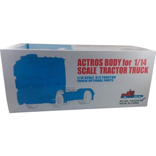 Hercul 1/14 RC 2Axles Actros Body Car Cabin Shell for DIY Tractor Truck Model TH01062-SMT2