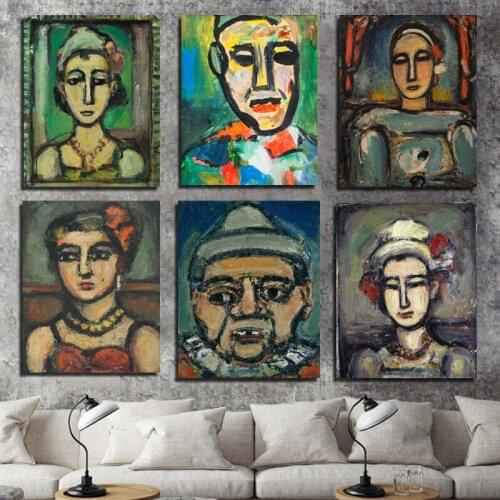 Georges Rouault Best Wallpaper Canvas Painting Print Living Room Home Decor Artwork Modern Wall Art Oil Painting Posters Picture
