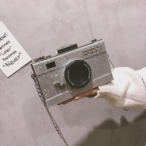 Personalized Design Fashion Camera Shape Clutch Nubuck Shoulder Bag Ladies Casual Mini Messenger Bag Purse