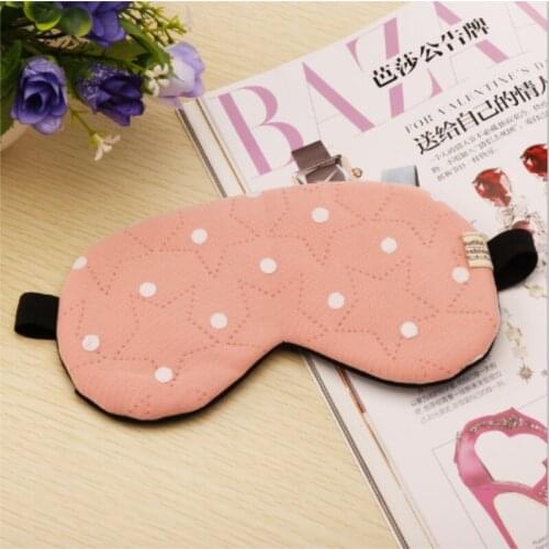 Soft Travel Sleep Ice Rest Aid Eye Mask Cover Eye Patch Sleeping Mask Case Cute Five Star&Dot Pattern EyePatch 200pcs