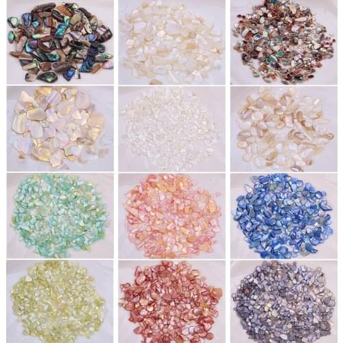 12 Colors 3D Irregular Nail Art Abalone Seashell Slices, Flake Mermaid Nail Art Shell Piece Irregular Rivet Nail Beads,jHG656