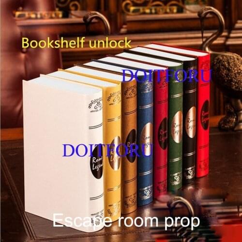 Books prop magic props for escape mysterious room Real-life escape room game props escape book