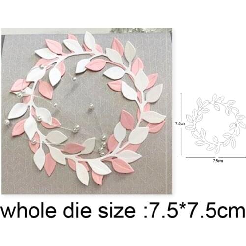 Christmas Wreath Garland Metal Cutting Dies Embossing Die Cut Scrapbooking Stencil Dies For DIY Card Making Handmade Craft dies