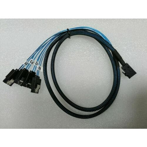 Standard SFF-8643 TO 4SATA 12 GB/s cable to 4 SATA 70CM for raid card