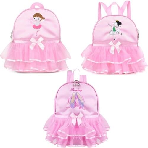 Girl Dance Bag for Girls Dance Ballet Bag For Girls Baby Children Tutu Ballerina Bag Gymnastics Backpack Kid Embroidered Handbag