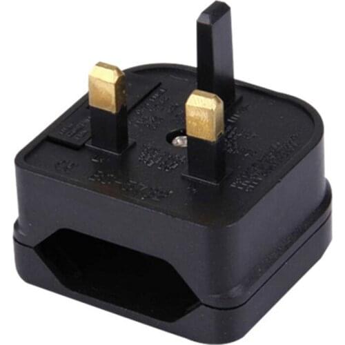 Universal 13A eu power cord to UK plug adapter BS1363 Fused england power plug 2pin online euro socket converter connector 2pcs