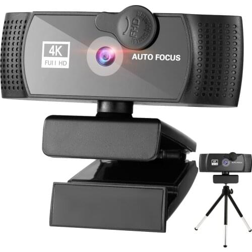 USB Webcam 4K auto focus for computer PC laptops camara web HD webcam 800Mega 4096x2160 With Microphone