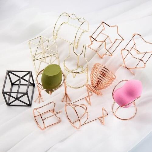 1PC Makeup Sponge Gourd Powder Puff Rack Egg Powder Puff Bracket Box Dryer Organizer Beauty Shelf Holder Tool 32 Designs
