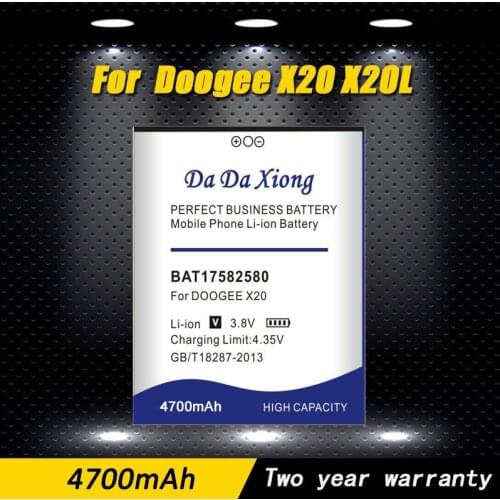 2019 Da Da Xiong New Original BAT17582580 Battery 5.0inch for Doogee X20 X20L Mobile Phone Battery 4200mAh