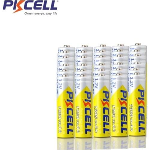 30Pcs PKCELL AA 1.2V NIMH Rechargeable Battery aa 1300mah 1.2Volt nimh Batteries For DVD MP3 Digital Camera