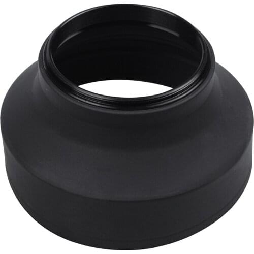 58mm 3 In 1 Rubber Lens Hood For canon sony nikon D3100 3200 D3300