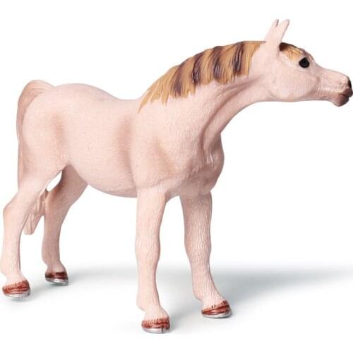 Arabian Horse Animal Figure Collectible Toys Wild Animal Cognition Action Figures Kids Plastic Cement Toys