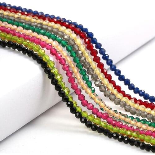 Artificial stone Beaded Faceted Small Bead 2 3 mm Loose isolation beads for Jewelry Making DIY Bracelet Necklace Accessories