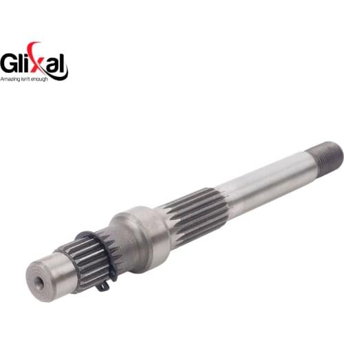 Glixal GY6 125cc 150cc 197mm Gearbox Output Final Drive Shaft for 152QMI 157QMJ 4-Stroke Chinese Scooter Moped ATV Go-Kart
