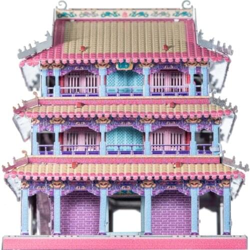 Art Model 3D Metal Puzzle National tide in the palm building model kits DIY Laser Cut Jigsaw Model Toys gift for adult