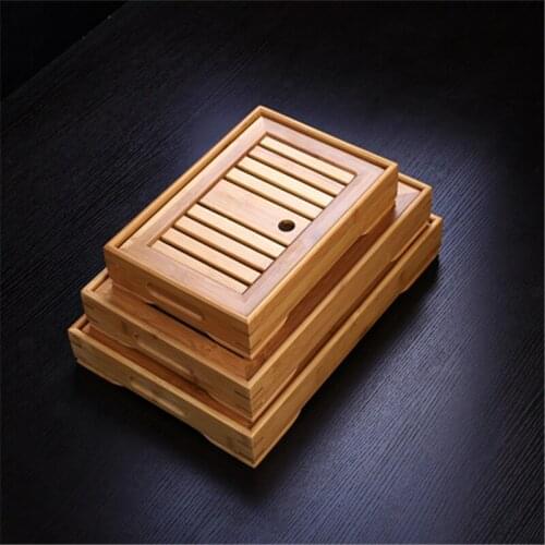 Chinese Wooden Tea Tray Table Afternoon Drain Ceremony Set Table Tea Tray Decorative Chinese Plateau Bois Serving Dish DL60CP