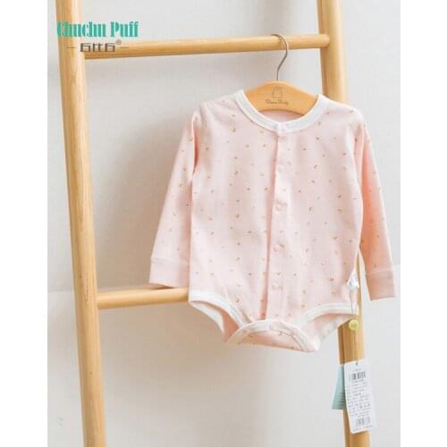 100% Cotton Baby Rompers Custom Print Rompers Baby Baby Clothes Romper with Snaps Long Sleeve Baby Clothing One Piece Jumpsuits