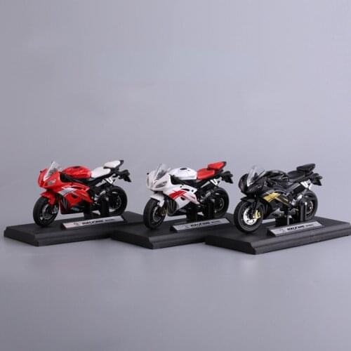 1/18 Diecast Vehicles Simulation Yamaha 14.5cm Motorcycle Model Car Cake Toy Decoration Collection Ornaments Gifts for Children
