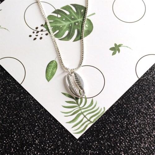 78MM Occident Fashion Jewelry Women Gold Shell Pendant Necklace Temperament Charm Wedding Party Jewelry Female Necklace Gifts